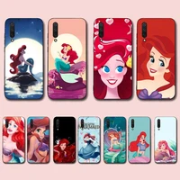 bandai the little mermaid princess ariel phone case for xiaomi mi 5 6 8 9 10 lite pro se mix 2s 3 f1 max2 3
