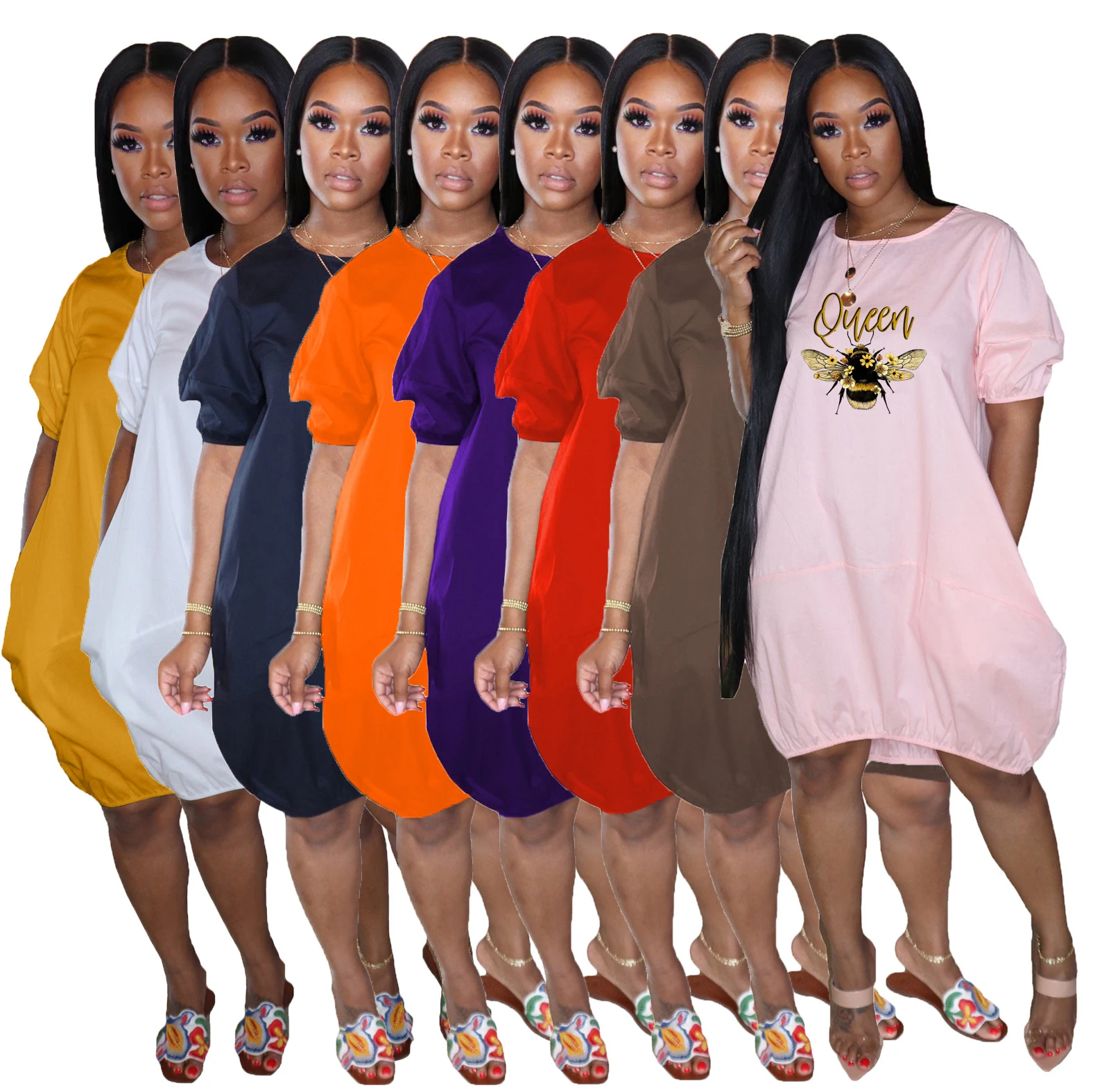 

2022 Fashion Sweatshirt Dresses for Women Pocket Hooded Casual Dress Solid Color Long Sleeve Mini Dress