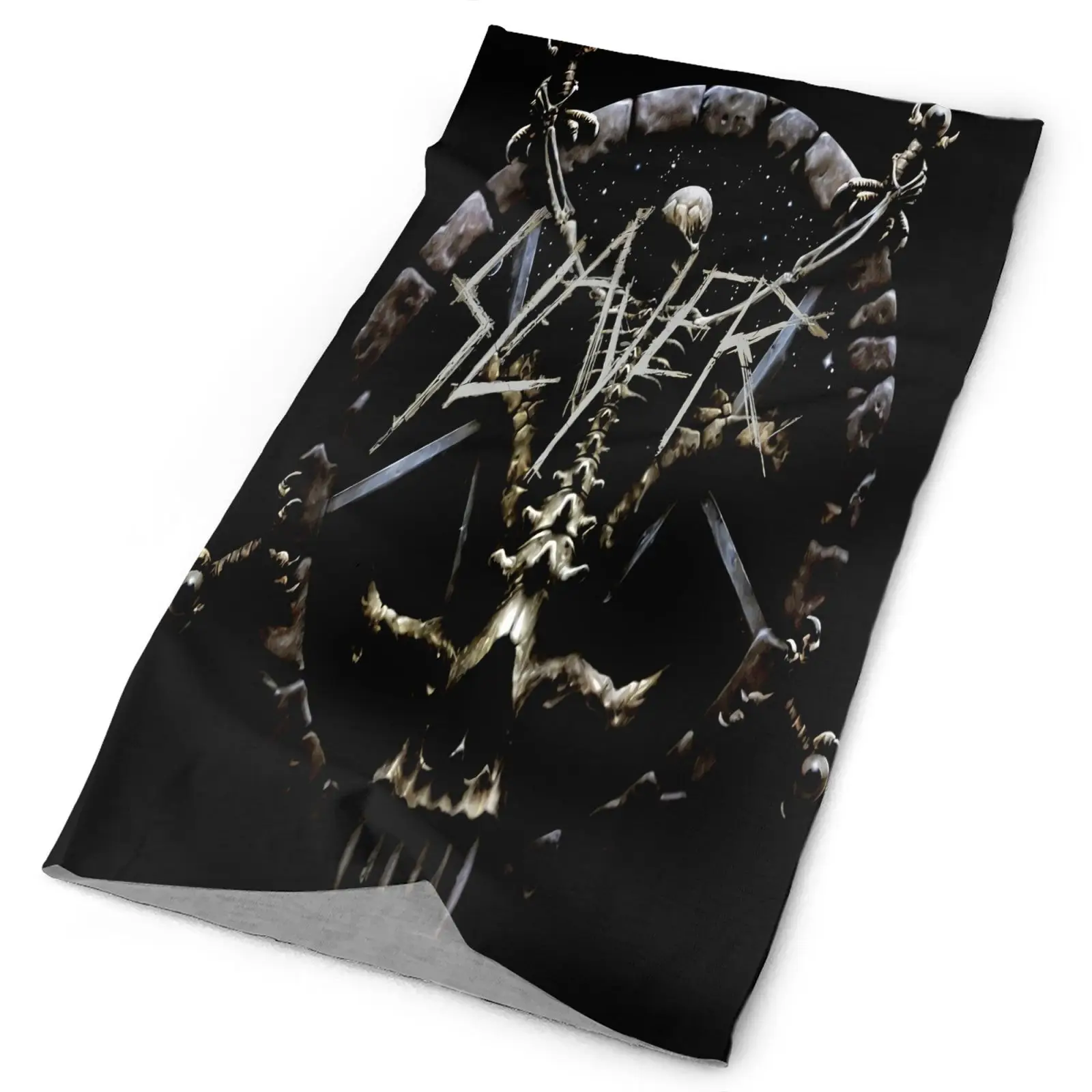 

Slayer Grayish Bone Skull Created Circle Men's Bandana Scarf For Men Masks Bandana Ski Snood Scarf Tourism Scarf Face Mask Mask