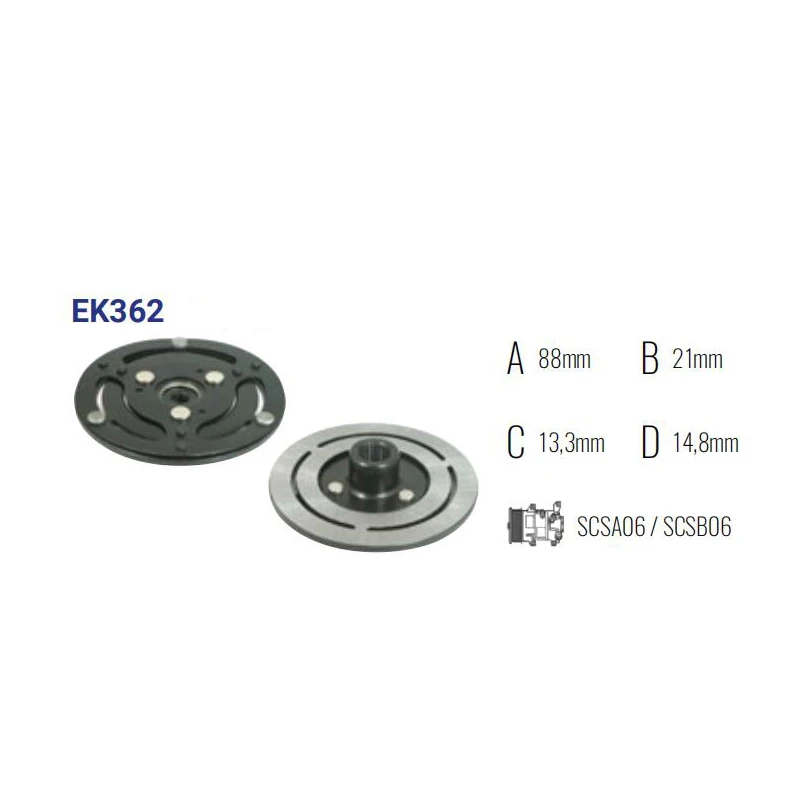 

EK362 Авто ac comp ступица сцепления SCSA06/SCSB06 для TOYOTA COROLLA E12 447260-7851/447260-7961/447180-9260/88310-02340/88310-1A620
