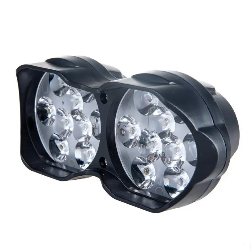 

Motorcycle Headlight Spotlight 18 LED 30W 3000LM Moto Light Assembly Spotlights Motorbike Lighting 6500K White 9-85V Waterproof