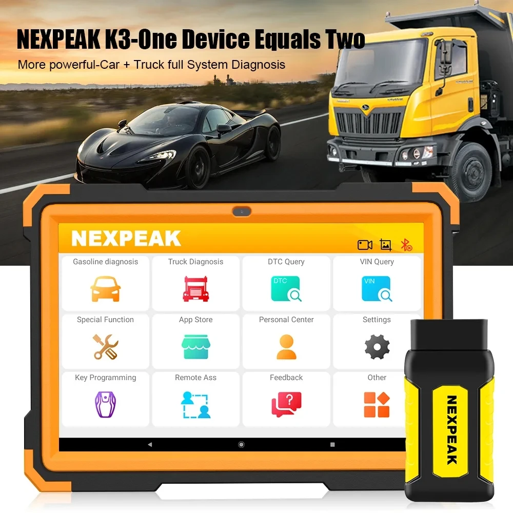 NEXPEAK K3 OBD2 Полный системный сканер Автомобильный/сверхмощный диагностический