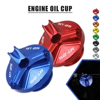 cnc aluminum motorcycle accessories engine oil drain plug sump nut cup cover for yamaha mt 25 mt25 2016 2017 2018 2019