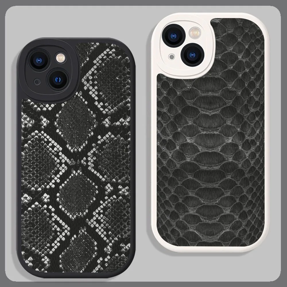 

Snake Skin art Phone Case Hard Leather For iPhone 14 13 12 Mini 11 14 Pro Max Xs X Xr 7 8 Plus Fundas