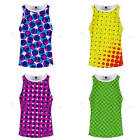 beach tops 2022 mens tank tops fashion full 3d printing sleeveless top male o neck sleeveless vest top outdoor summer clothes