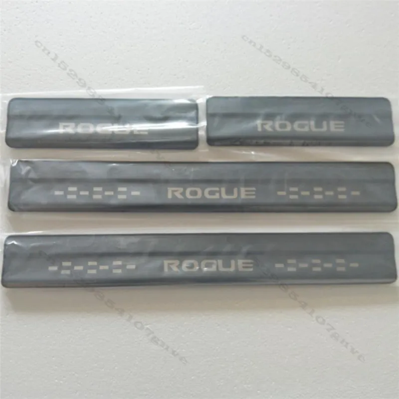 

Stainless Steel Door Sill Car Styling For Nissan Rogue X-Trail T32 2014-2020 Black Titanium Pedal Scuff Cover Protector Sticker