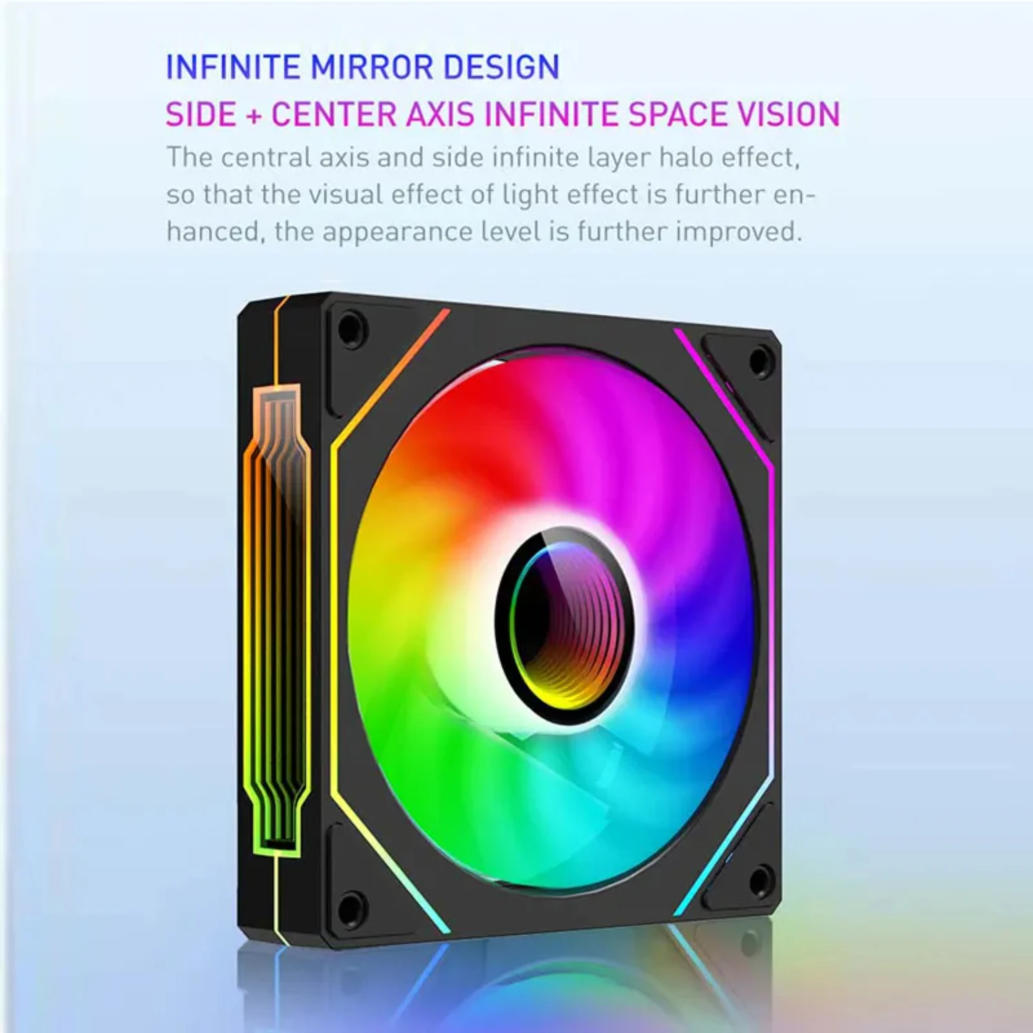 UF-1 PRISM 4 PRO Вентилятор для корпуса компьютера 12 см ARGB 4-контактный ШИМ Тихий