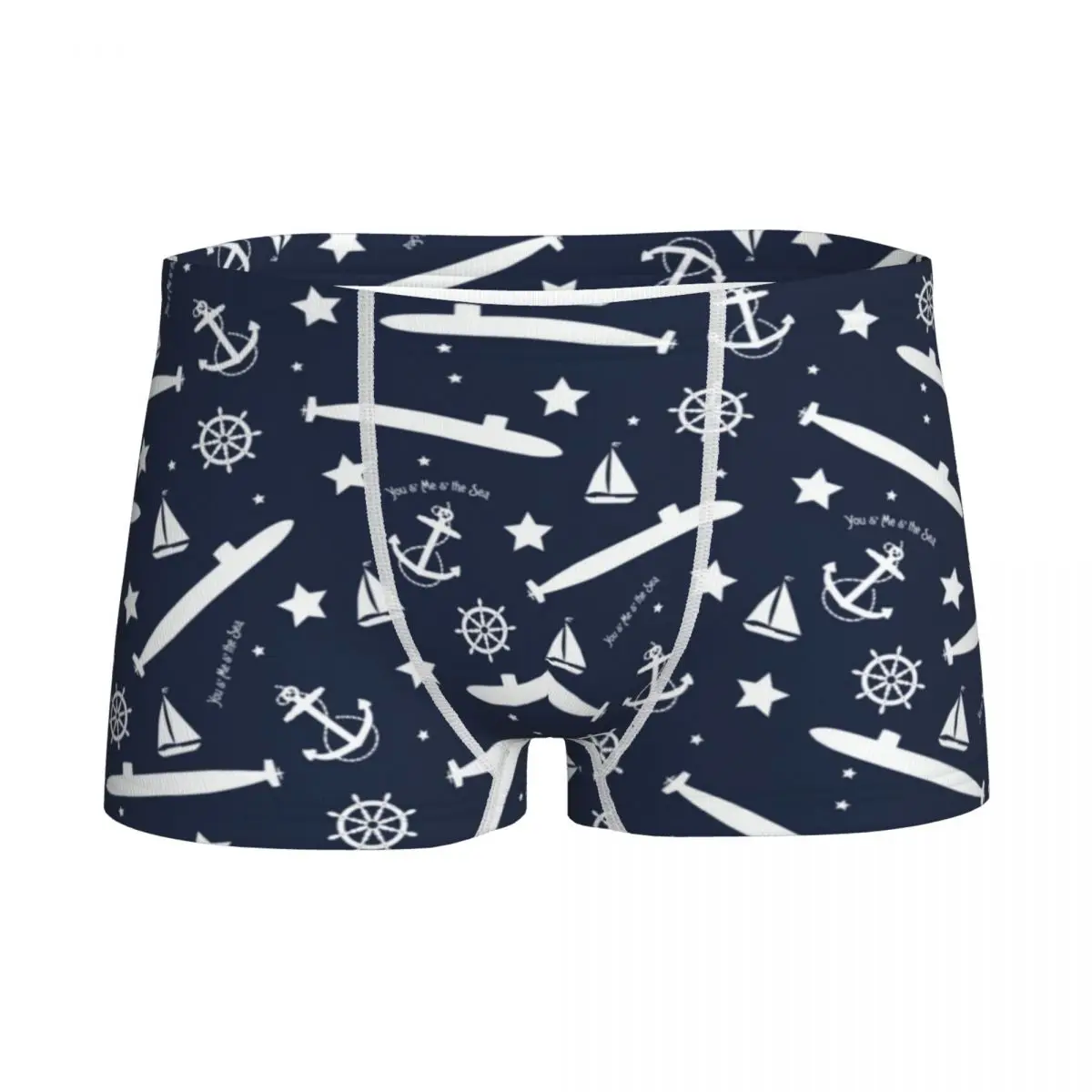 

Children's Boys Underwear Submarine Soup Youth Shorts Panties Boxer Shorts Nautical Anchor Navy Teenage Cotton Underpants