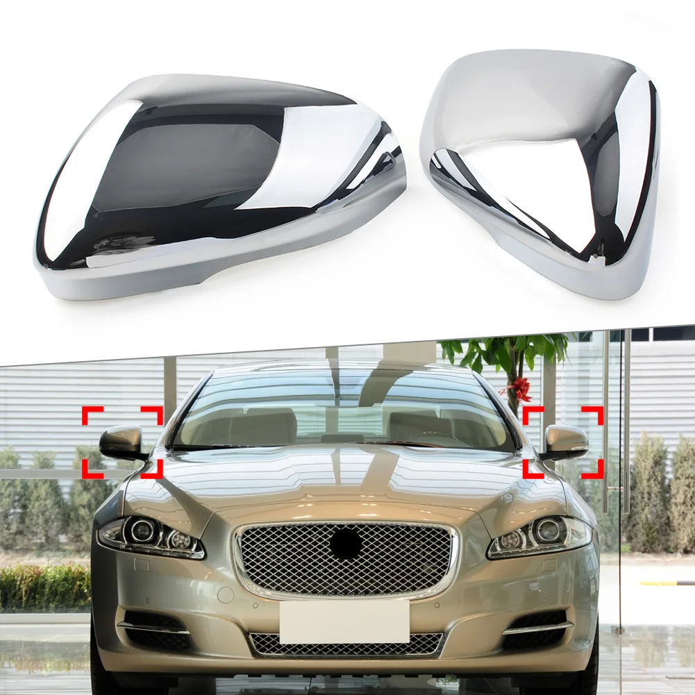 Автомобильная хромированная крышка зеркала заднего вида для Jaguar XF XFR XFR-S XJ XJR XK XKR
