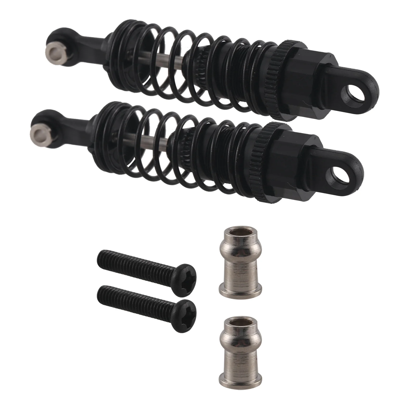 

2 Pcs Oil Adjustable 65Mm Shock Absorber Damper for Rc Car 1/18 WLtoys A959 A969 A979 K929 Hpi Hsp Traxxas Losi Tamiya,Black