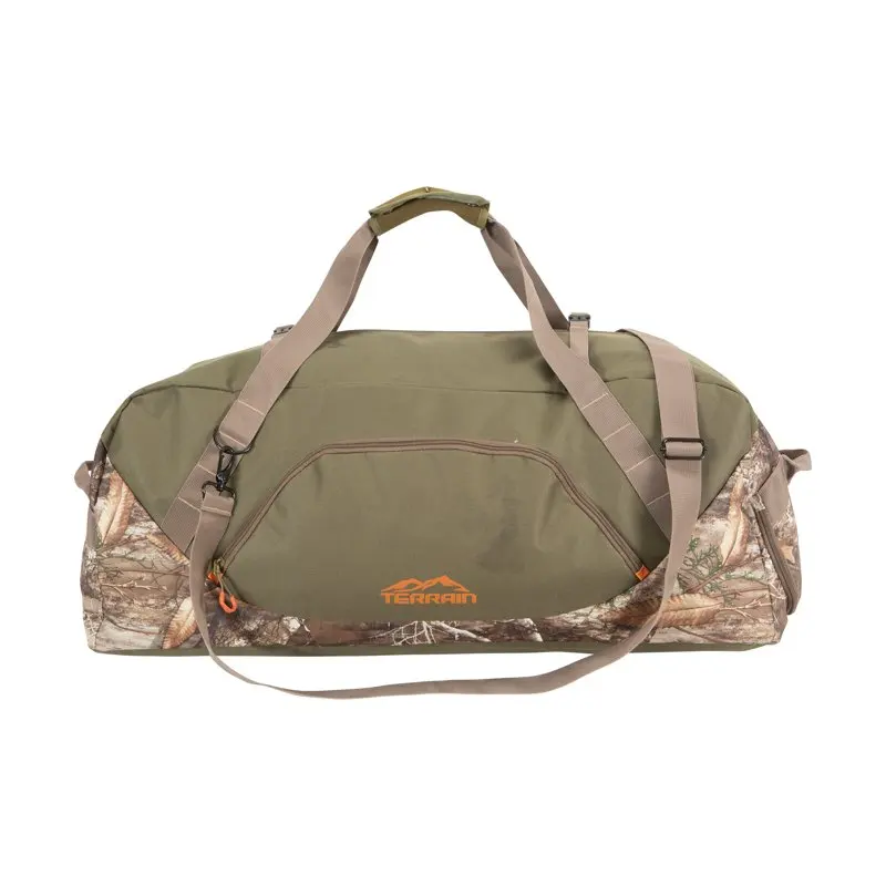 

Trendy Medium Olive Basin Travel Duffel Bag for Travelers, Solid Expedience with Style and Practicality.