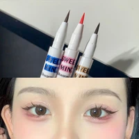 sweet mint lying silkworm eyeliner pencil pink brown liquid eyeshadow stick pen long lasting waterproof eye liner outline
