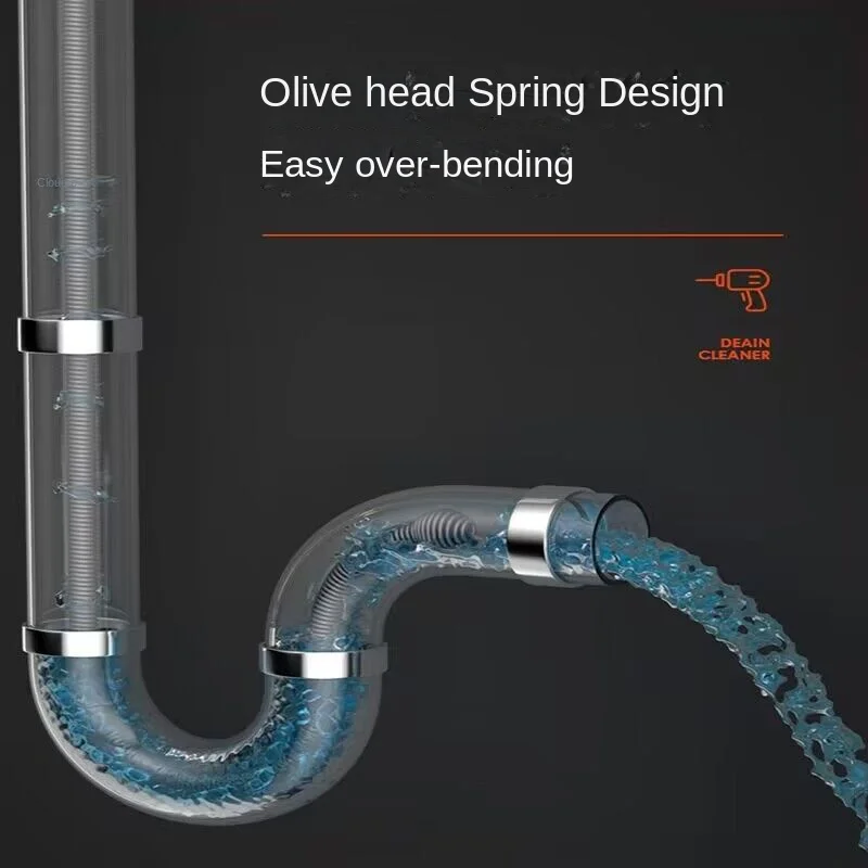 7 5 м 800 об/мин Электрическая сливная спиральная труба со змеиным сливом удаление