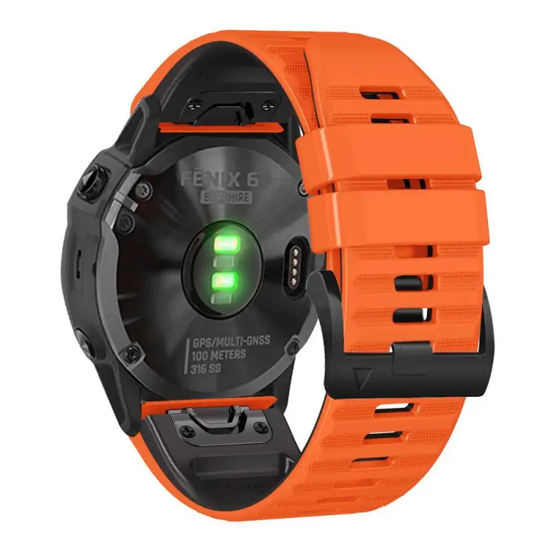 

Ремешок силиконовый Quickfit 22/26 мм для Garmin MARQ Athlete(Gen 2)Adventurer Golfer Captain Epix Gen2 Fenix 7X 6X 5xбраслет