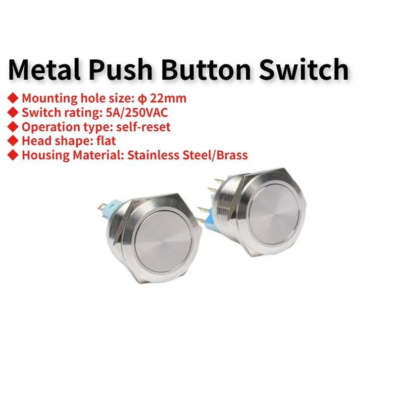 Оптовая продажа стандартная металлическая кнопка самосброса с плоской головкой