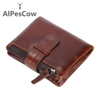 mens genuine leather wallet 100 italy alps cowhide purses male high quality coin pocket card holder business luxury designer