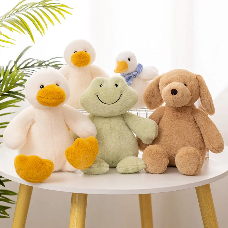 

Cute Happy Frogs Plush Dolls Ugly Heading Dolls Girls Holiday Pastoral Animals Small Pillow Gifts Toys