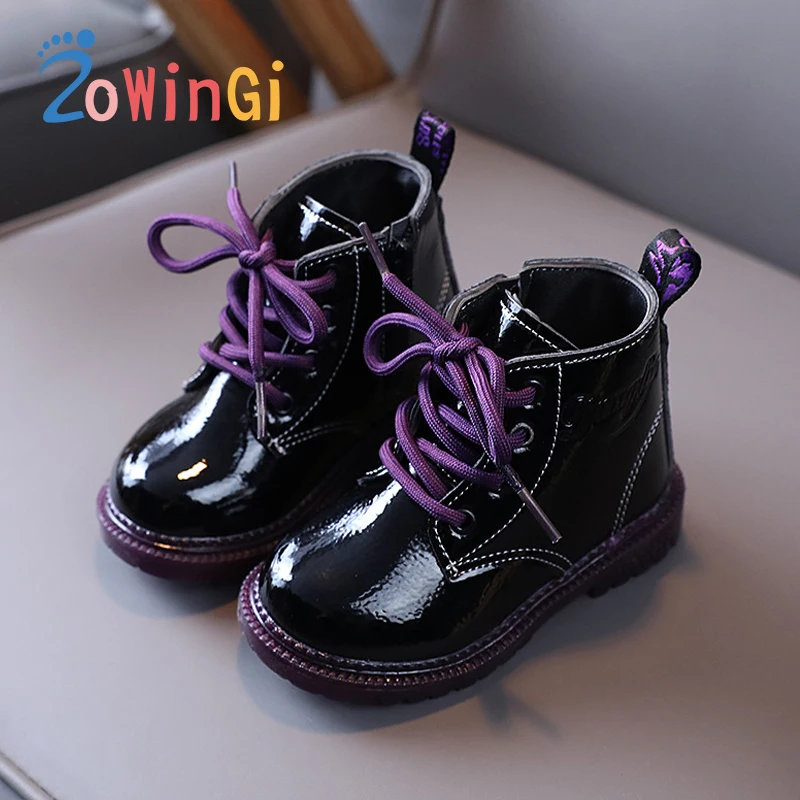 

Ботинки детские, из искусственной кожи, с нескользящей подошвой, размеры 21-30