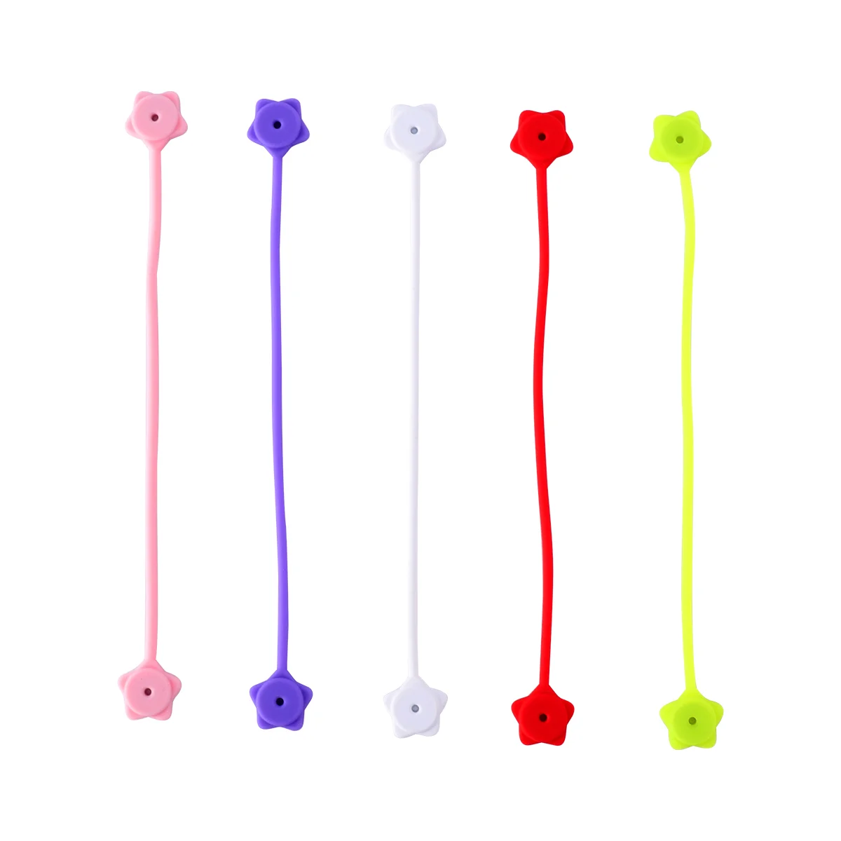 

5pcs Cable Winder Silicone Clip Organizer Cable Winder for USB Cable Data Cable Earphone