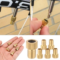 5pcs brass adapter presta to schrader bicycle bike valve converter pump connector bicycle accessories bike parts cycling sports