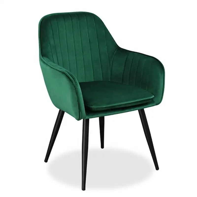

Wholesale Nordic Luxury Modern Elegant Italian Design Home Furniture Velvet Fabric Restaurant Kitchen Chairs Dining Room Chair