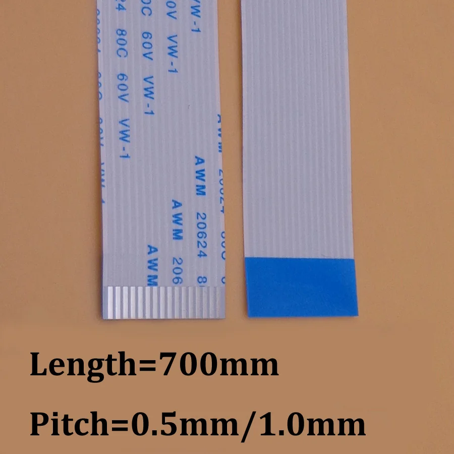 1 шт. гибкий плоский кабель FFC FPC 4P до 60P 0,5 мм 1,0 мм шаг 700 мм длина Kable 6P 8P 10P 12P 14P 16P 18P 20P 30P.