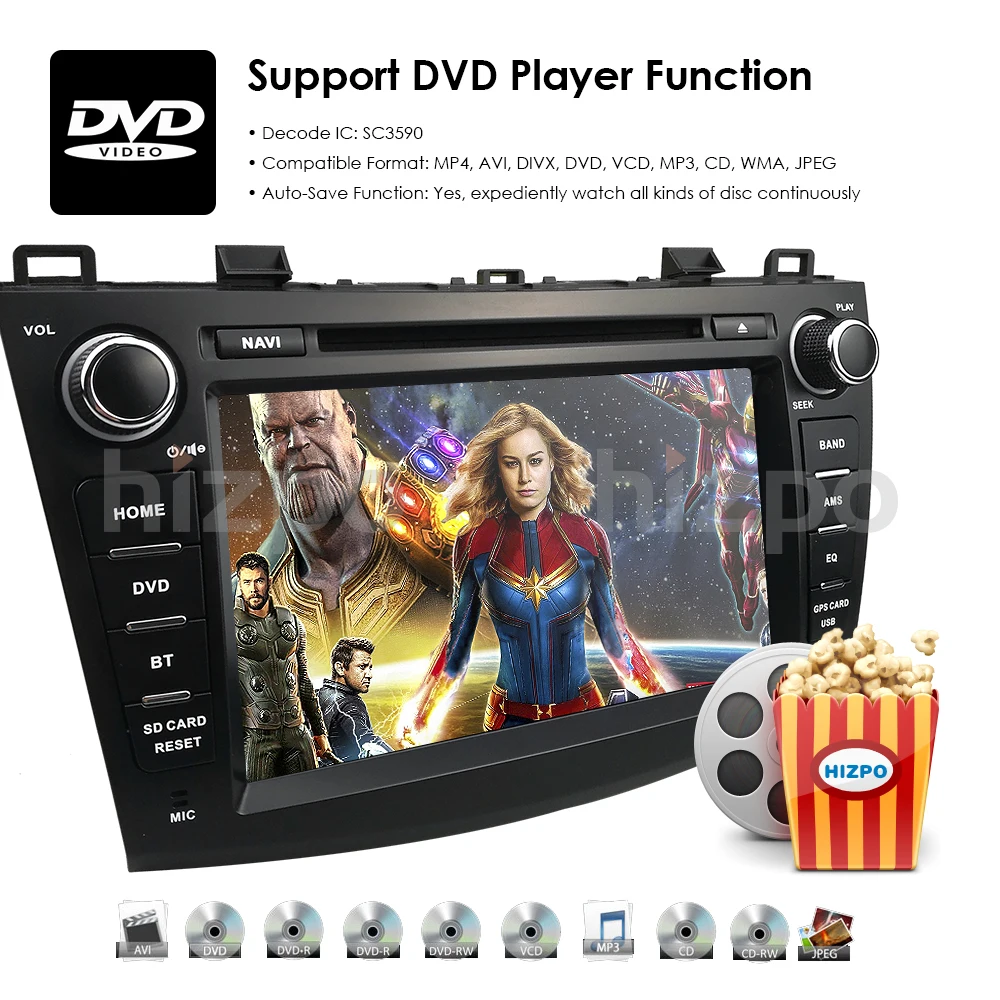 Автомобильный DVD-плеер Android 10 для Mazda 3 2010 2011 2012 2013 мультимедийный Bluetooth RDS 4G Wifi DSP