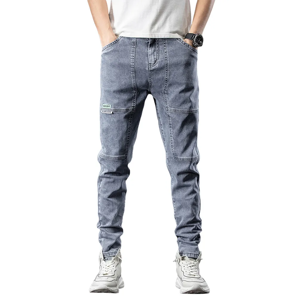 Удобные прямые джинсовые брюки по лучшей цене мужские джинсы деловые