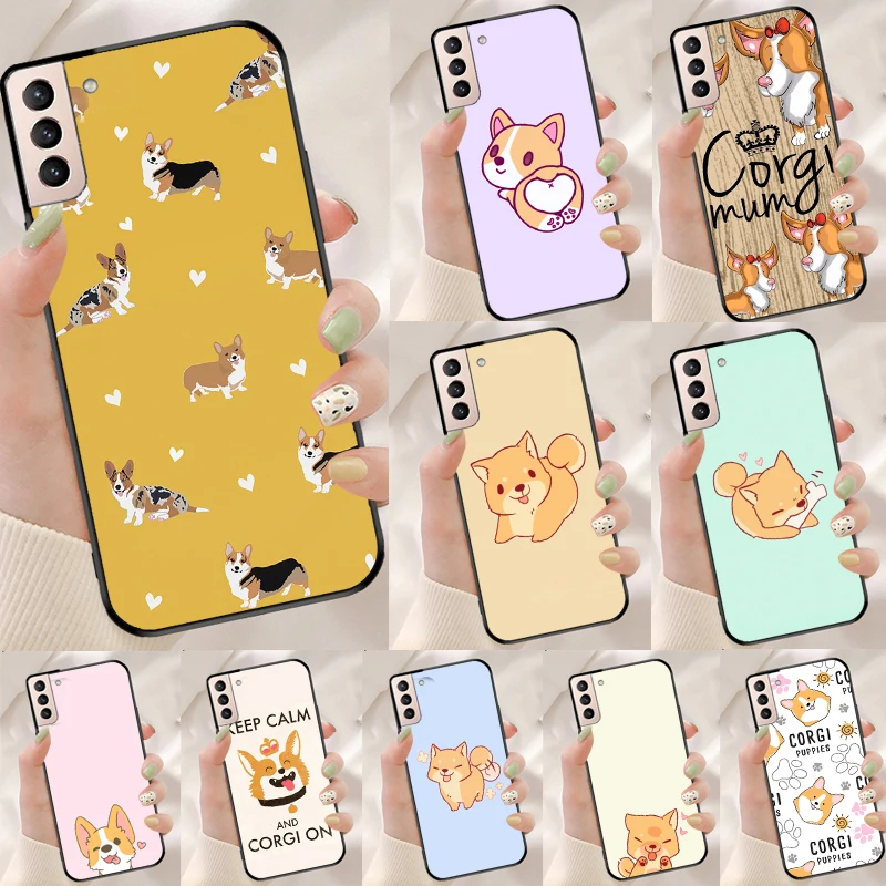 Чехол с изображением вельш-шиба-корги Dog для Samsung Galaxy S25 Ultra S9 S10 S20 S22 Plus S21 FE S23 S24