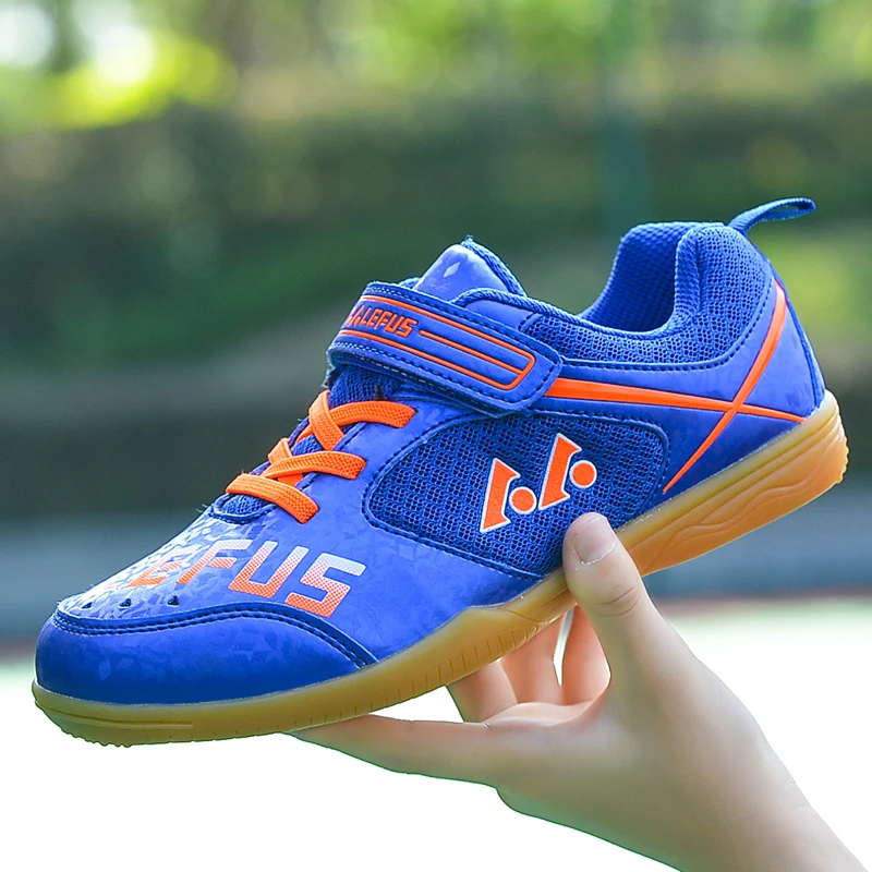 2022 New Professional Table Tennis Shoes Boys Sports Shoes Light and Breathable Training Shoes Size 31-37 Big Kids Sneakers Men