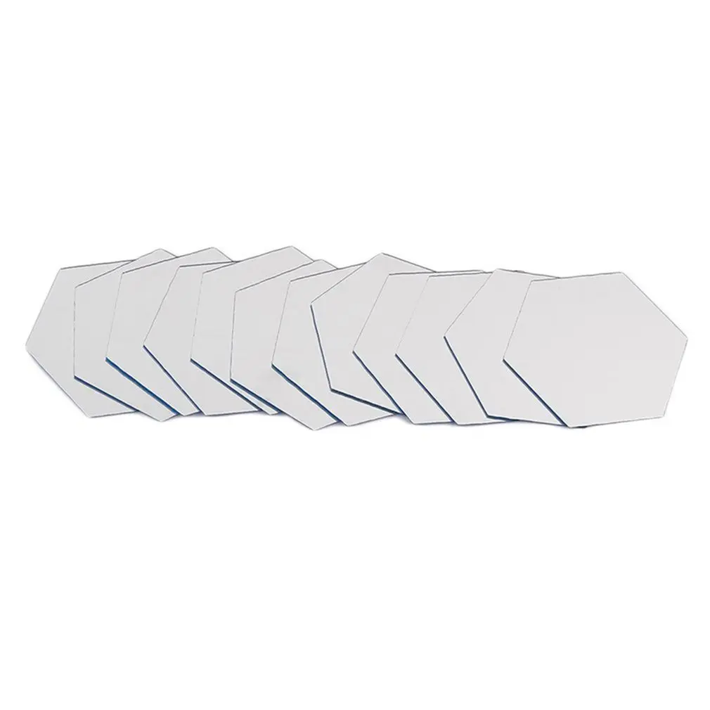 

12pcs Hexagonal Acrylic Mirrors Wall Stickers Home Decor Living Room DIY Modern Art Mirror Wall Mural Kitchen Decoration ONLENY