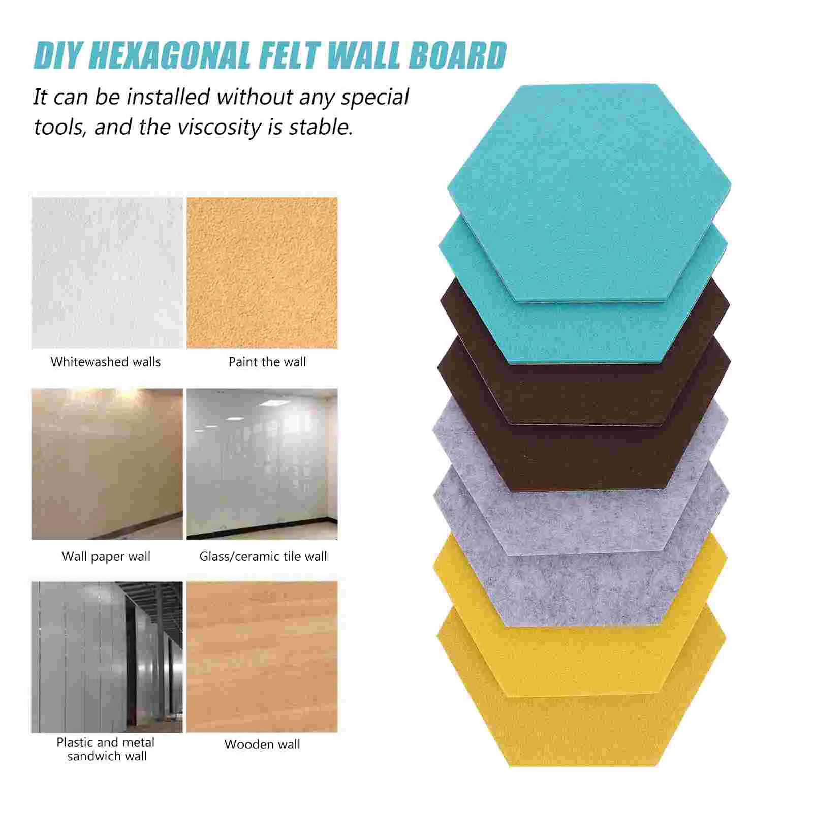 8 шт. фетровая наклейка на стену плитка для заметок милая картина булавочная