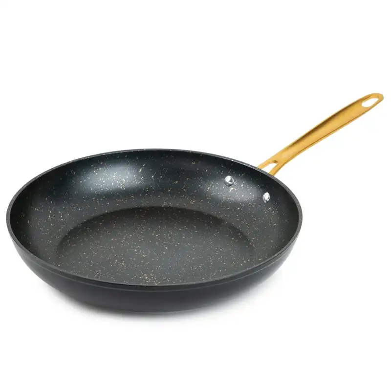 

12" Gold Fry Pan with Stainless Steel Induction Base