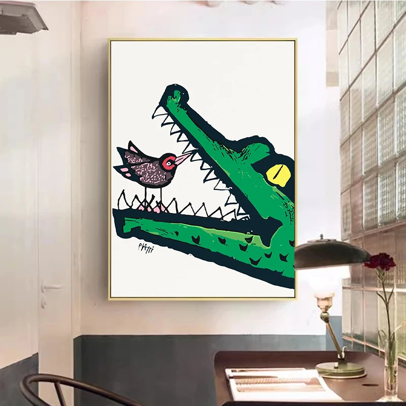 Celestino pi195. абстрактные животные рыба лиса фотография печать на холсте Настенная