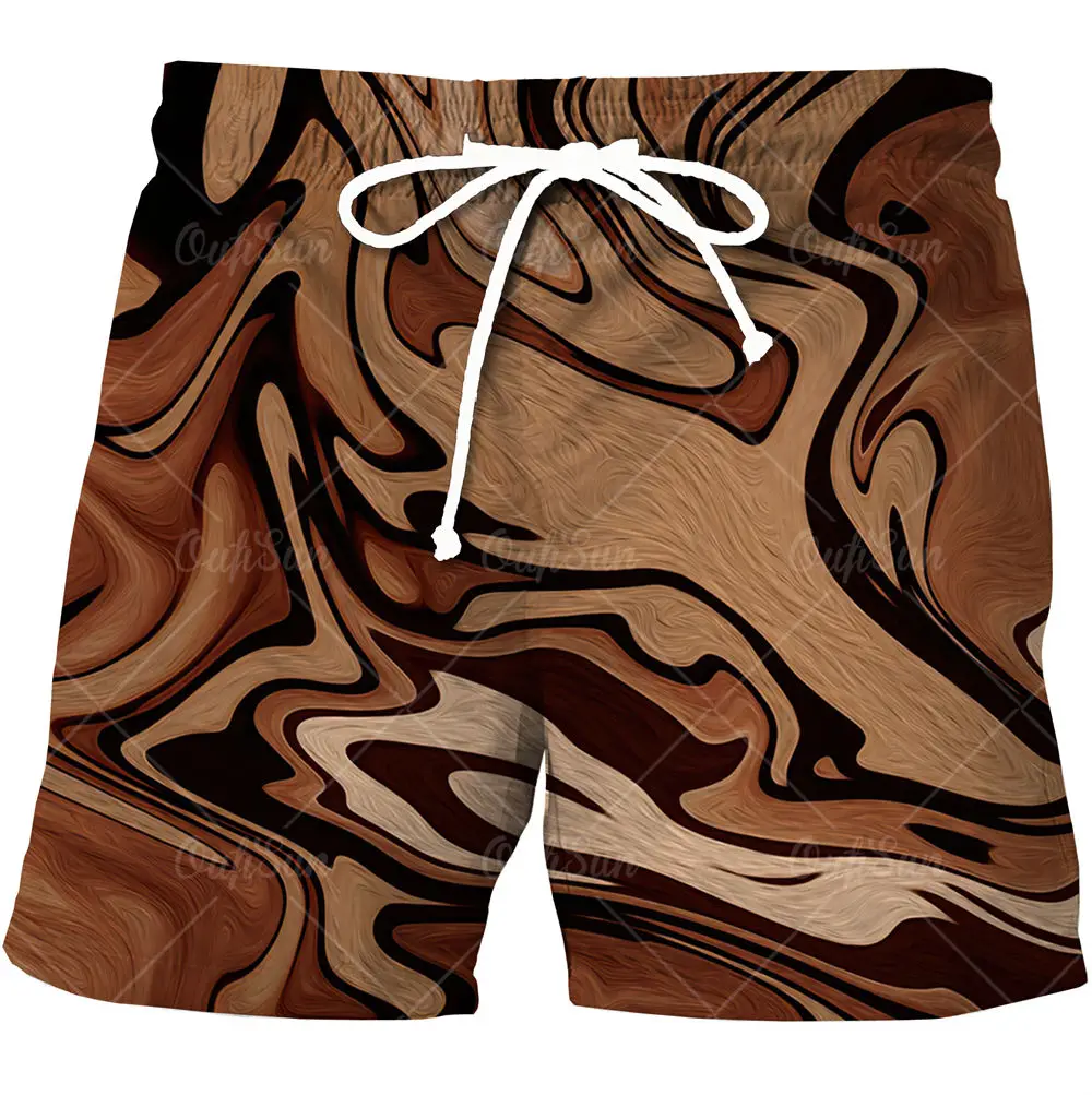 

Men's Beach Shorts, 3D Leopard Print Shorts, Casual, Sports, Surfing, Swimming Trunks, Large 4XL, 2022