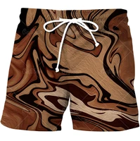 mens beach shorts 3d leopard print shorts casual sports surfing swimming trunks large 4xl 2022