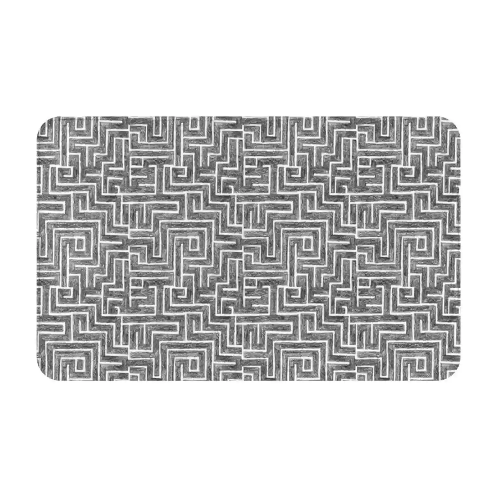 Sketch Soft Foot Pad Room Goods Rug Carpet Pencil Sketch Abstract Hipster Cool Modern Tiles Repeat Artsy Artistic