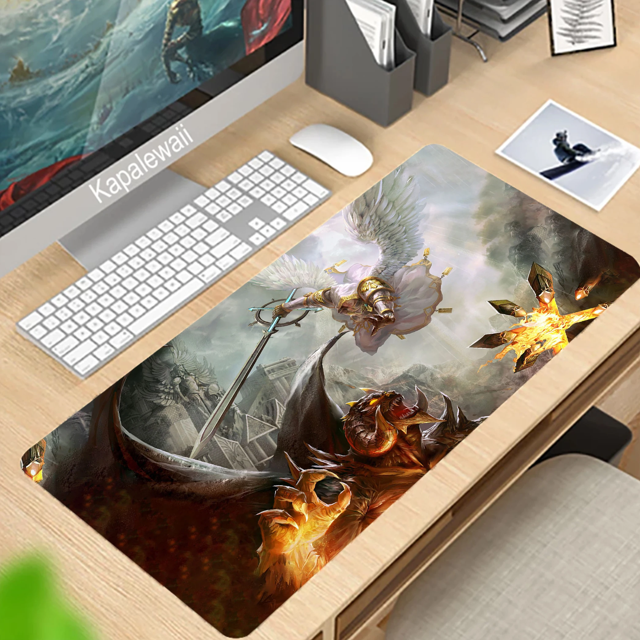 

90x40cm Heroes of Might Gaming Mouse Pad Large Gamer Big Mouse Mat Computer Gaming Locking Edge MousePad Keyboard Desk Mice Pad