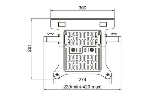 Настольный держатель для ноутбука NB FP-2 10-17 дюймов — детальный вид товара