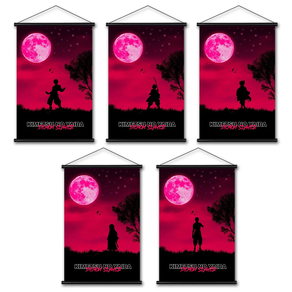 

Kimetsu No Yaiba Demon Slayer Posters Canvas Paintings Modular Picture Hanging Scrolls Wall Art Prints Home Cuadros Decorative