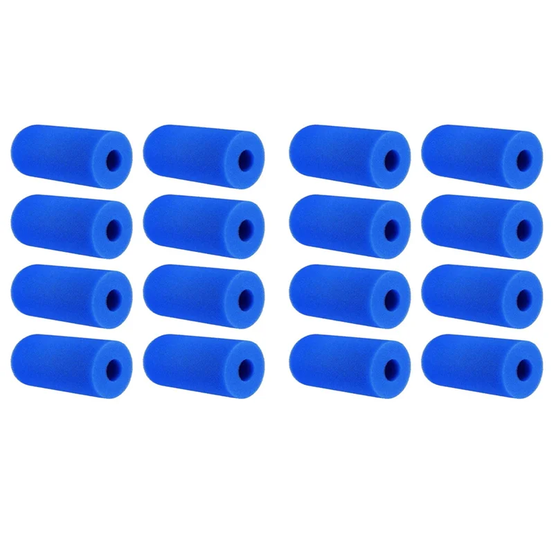 

16 шт., губка для многоразового моющегося фильтра для бассейна