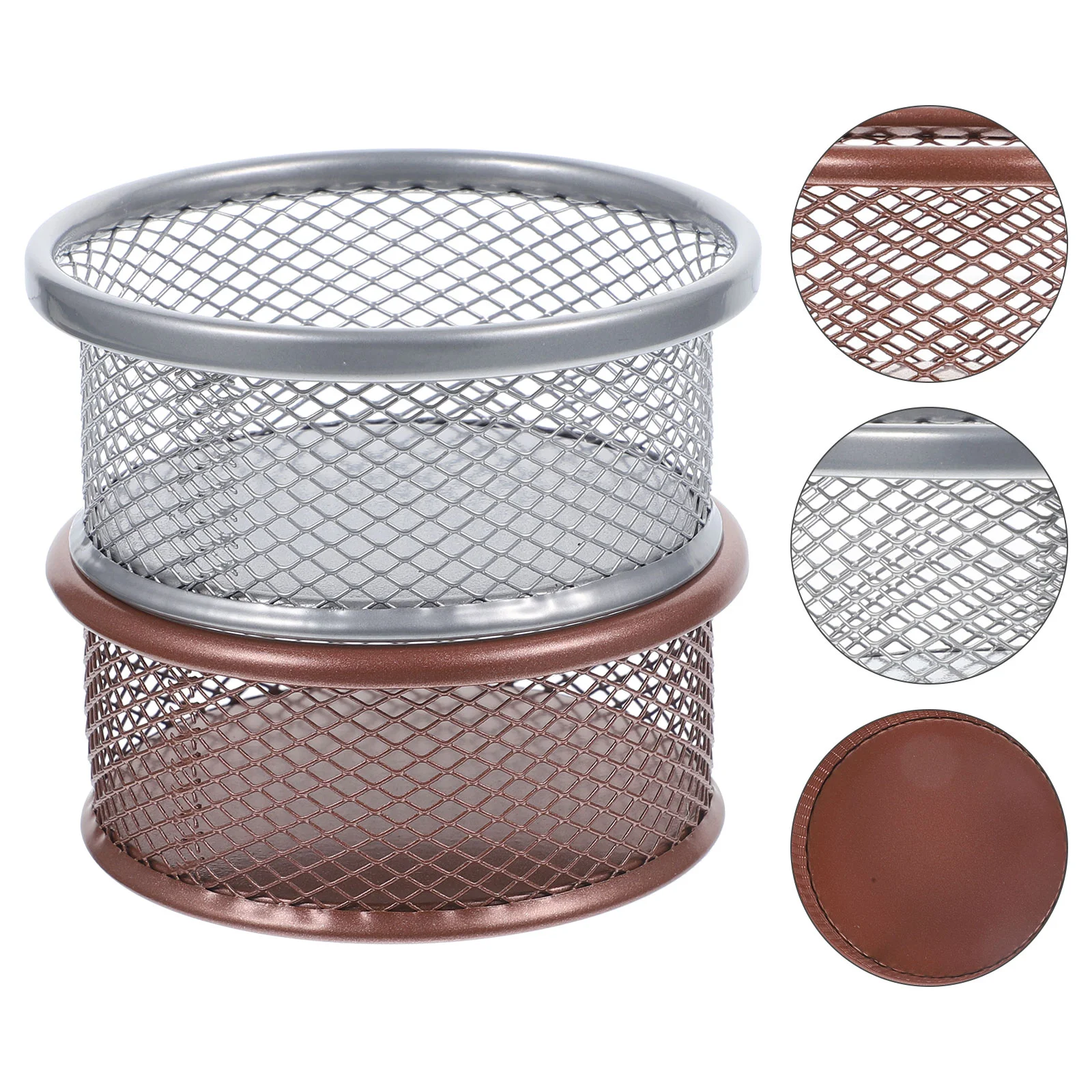 

2Pcs Mesh Paperclip Storage Holder Desktop Mesh Holder Home Sundries Holder