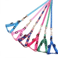 pet cat dog nylon adjustable fiber chain traction rope walking durable collar lead leash chest strap puppy pet supplies