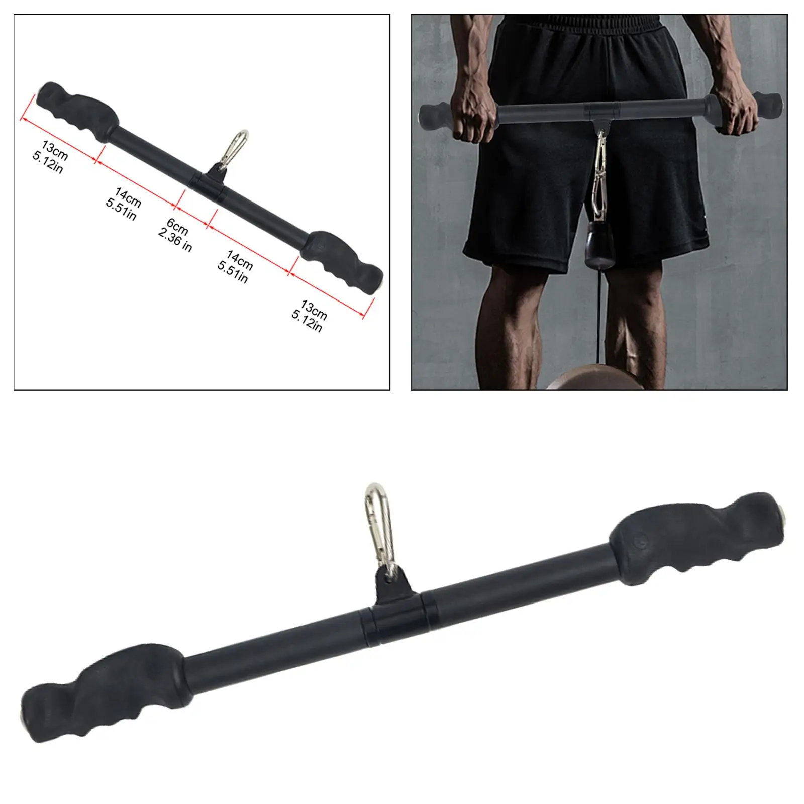 Тянущийся трос LAT для тренировки мышц плеч с D-образной ручкой упражнений система