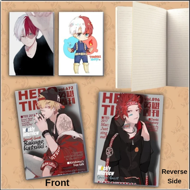

My Hero Academia Notebook Cartoon Anime Notebooks and Journals Student Stationery Writing Pads School Supplies Tally Book Kawaii