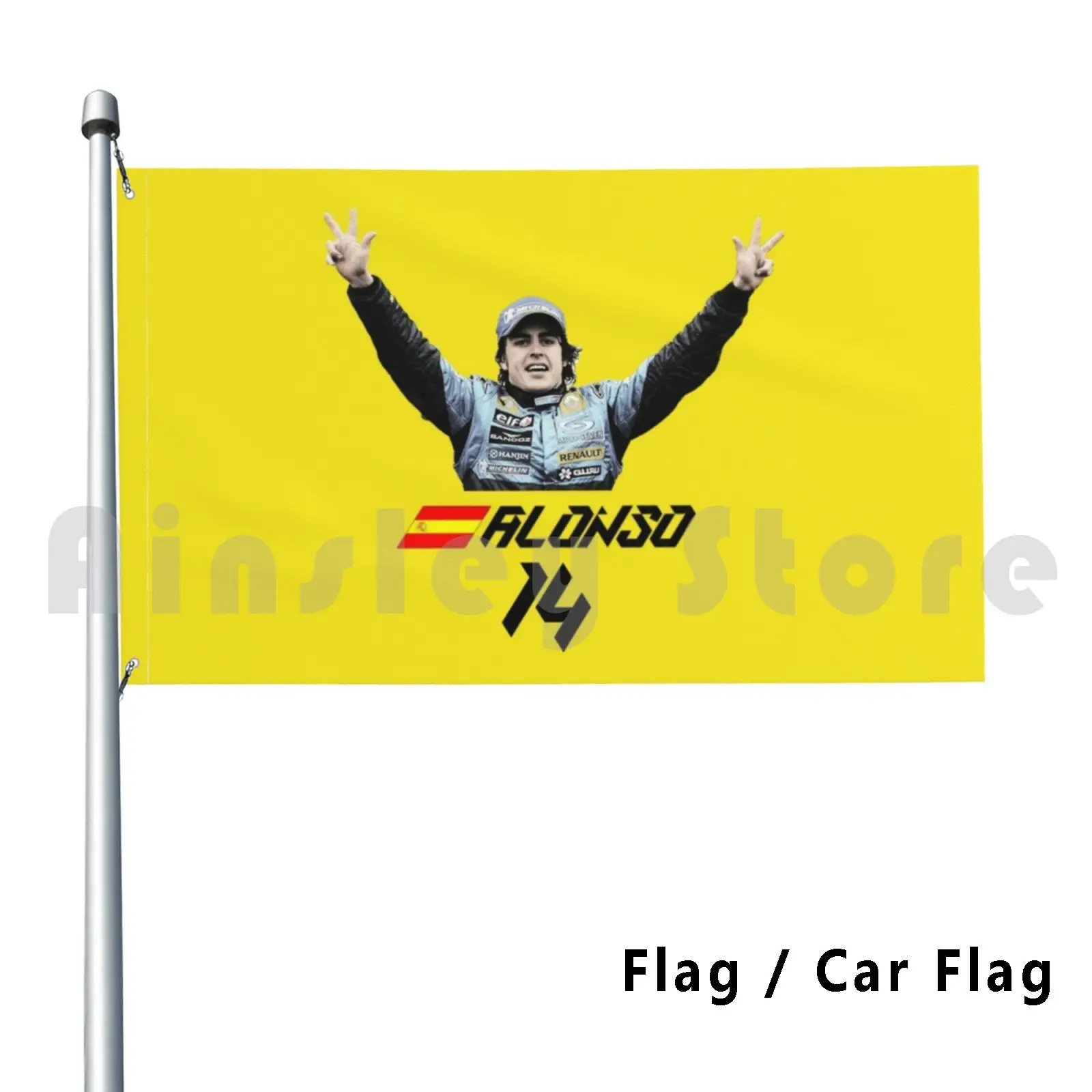 

Спортивный Автомобильный флаг Фернандо Алонсо, 14 дюймов