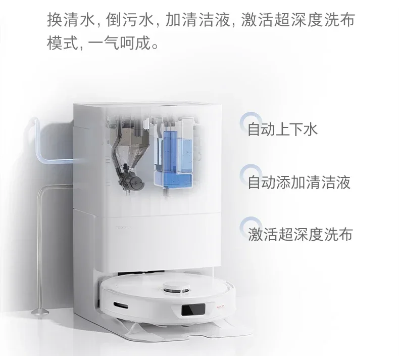 Оригинальный комплект для заполнения и слива док-станции робота-пылесоса Roborock Q