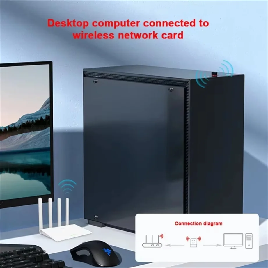 Фото RTL8188 150 Мбит/с USB Wi-Fi адаптер Dongle 802.11 n/g/b адаптер беспроводной сетевой карты Wi-Fi ключ для настольного ноутбука ПК Windows №4