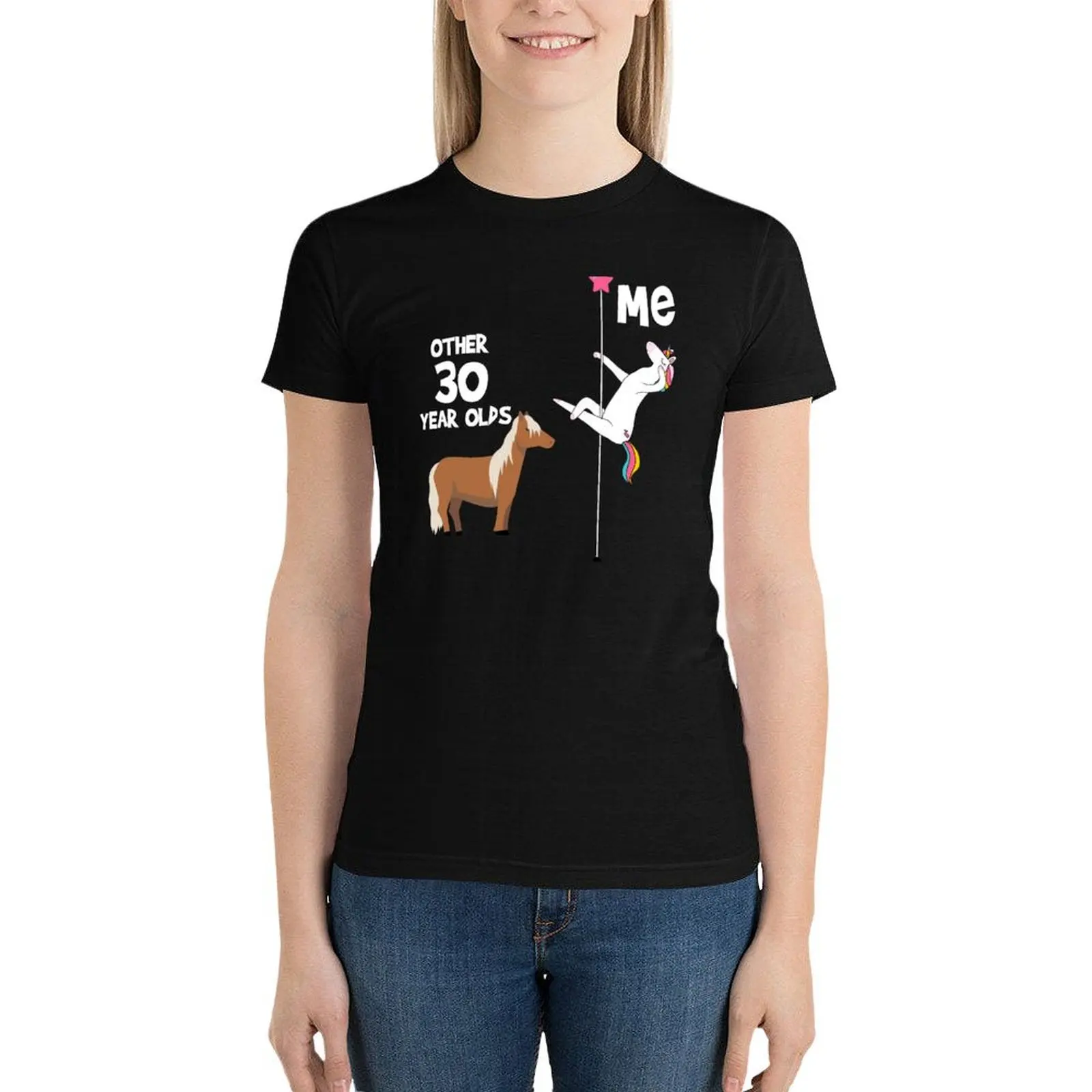 Забавная футболка на 30-й день рождения с изображением единорога других танцев 30
