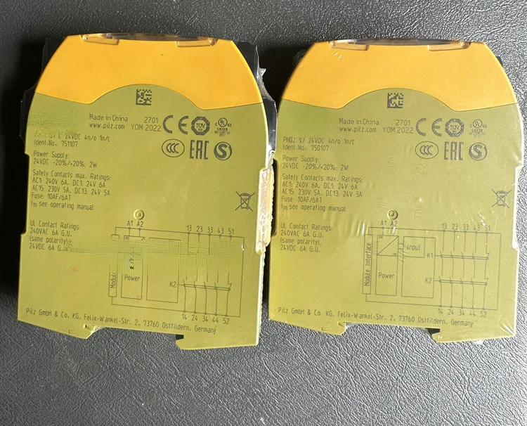 Реле безопасности PNOZ S7 750107 751107 24VDC 4n/o 1n/c